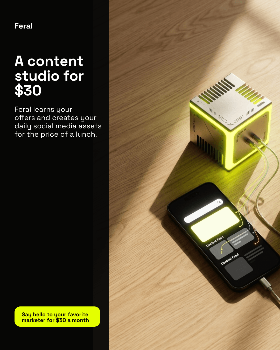 Product-scene realism sample image for a social media ad.